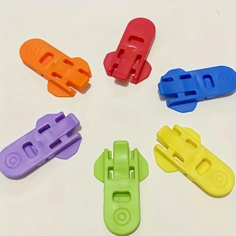 6Pcs Can Opener Handheld Plastic Small Sealer for Beer Cola Beverage Cans Simple Rotating Dustproof Cup Lid Sealing Small Tool
