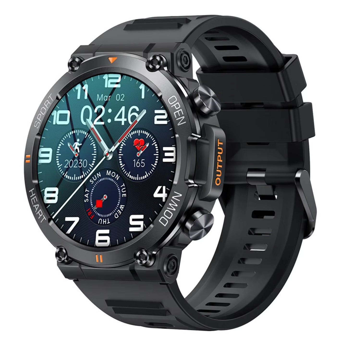 K56Pro Bro-tastic Watch: Your New BFF for Heart Beats, Sweat & Super Long Naps with a Fancy Screen!