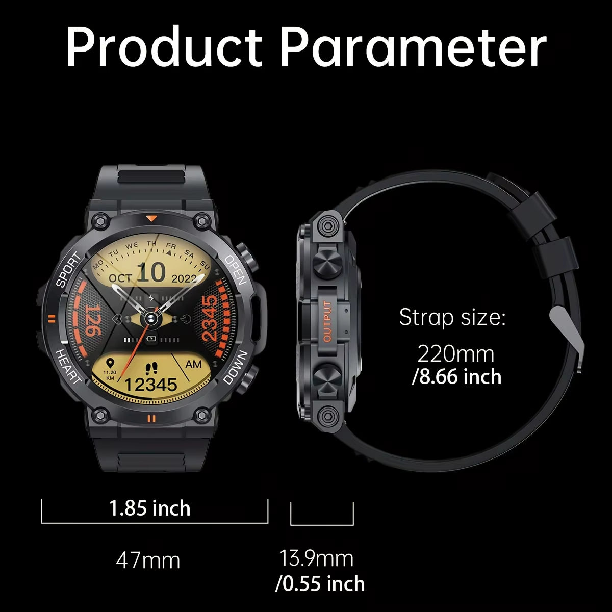 K56Pro Bro-tastic Watch: Your New BFF for Heart Beats, Sweat & Super Long Naps with a Fancy Screen!
